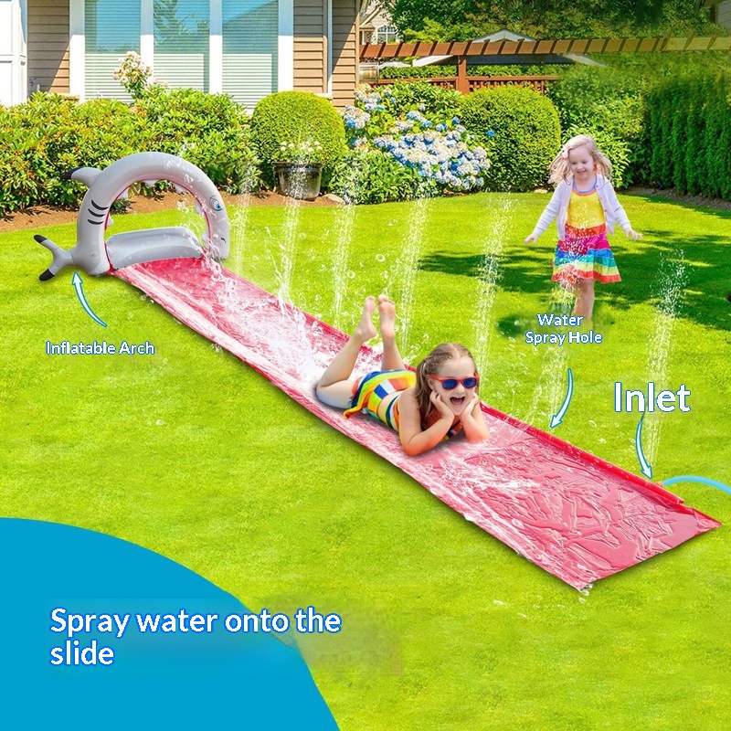 Kids Outdoor Inflatable Water Slide - Çocuklar için Şişme Balina Su Kaydırağı