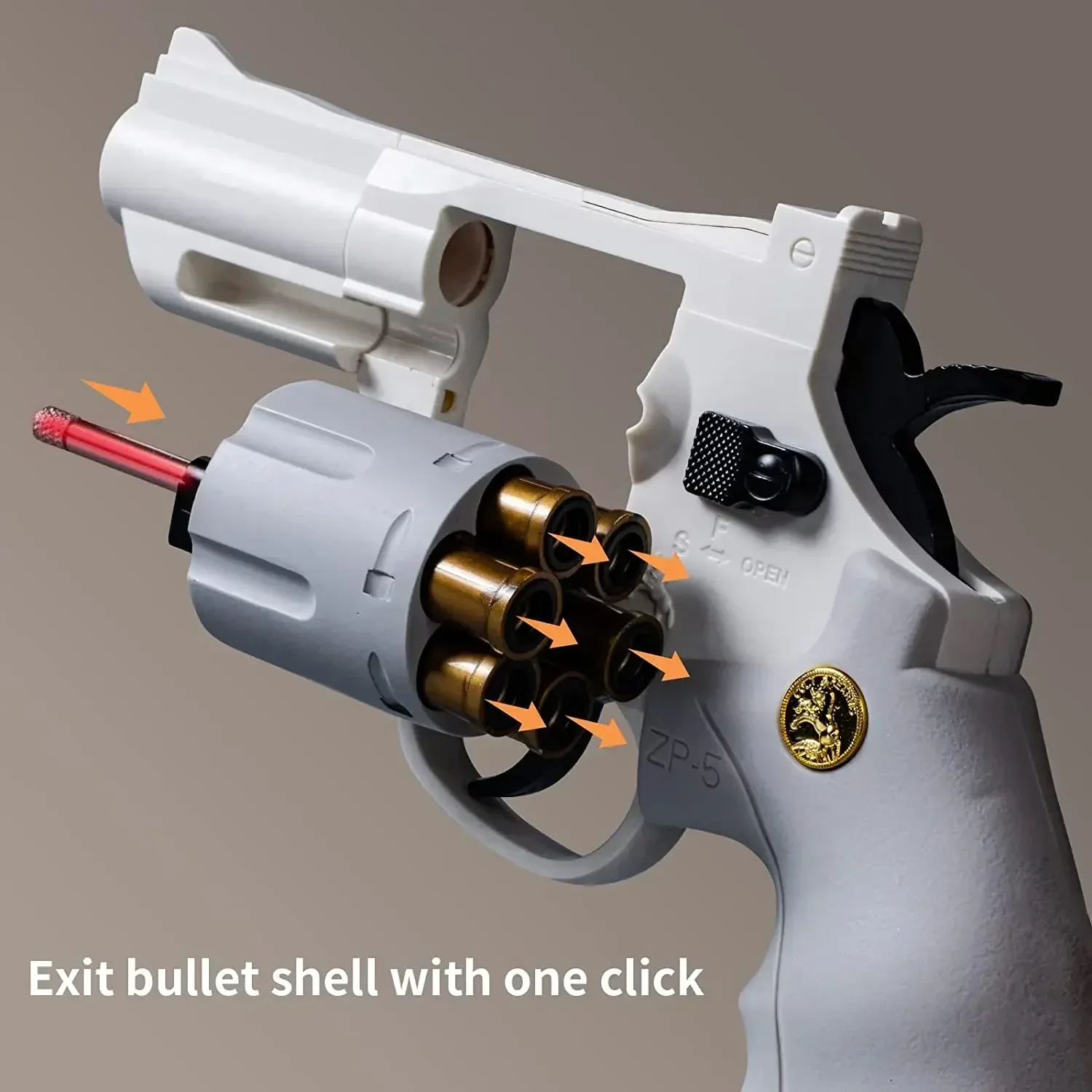 Kids Outdoor Easter Toys - Magnum ZP5 357 Otomatik Sürekli Yumuşak