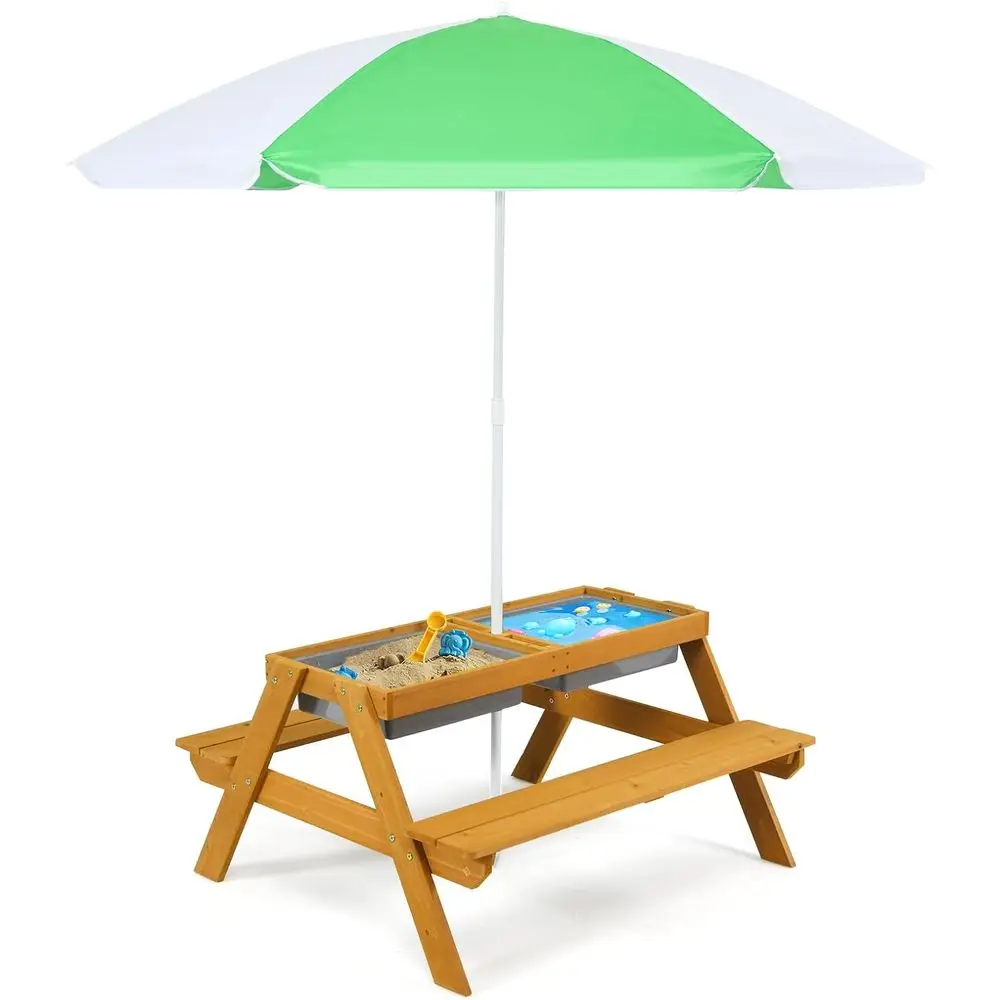Kids Outdoor Umbrella - 3'ü 1 Arada Yüksekliği Ayarlanabilir Şemsiyeli