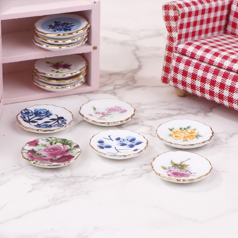 Kids Outdoor Kitchen Accessories - 1 adet 1:12 Dollhouse minyatür seramik