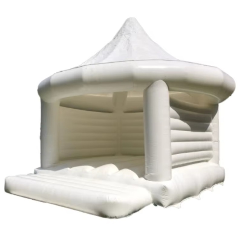 Kids Outdoor House - Şişme Beyaz Düğün Zıplama Evi Çocuklar
