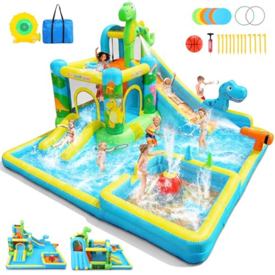 Kids Outdoor Inflatable Water Slide - Açık hava arka bahçe şişme su