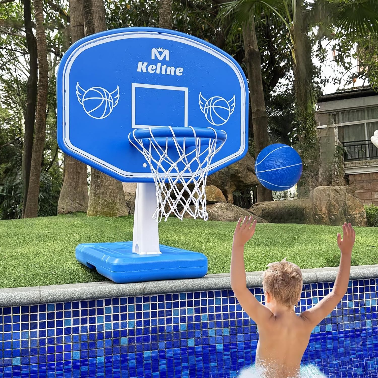 Kids Outdoor Basketball Hoop - Genişletilmiş Sağlam Tabanlı Büyük Yüzme Havuzu