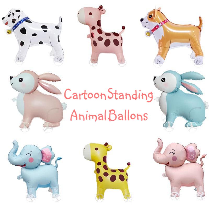 Kids Outdoor Easter Toys - Tekerlekli Çizgi Film Ayakta Duran Hayvan