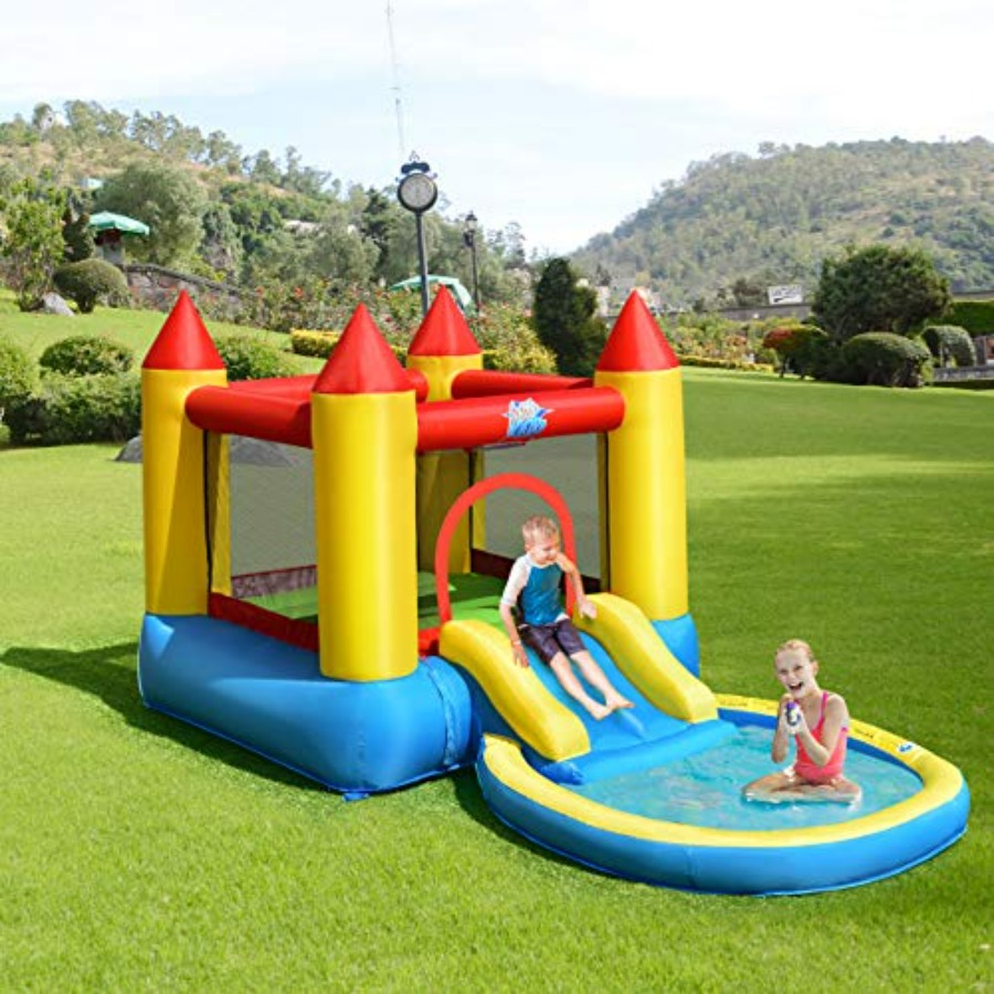 Kids Outdoor Inflatable Water Slide - 3-5 yaş arası çocuklar için şişme