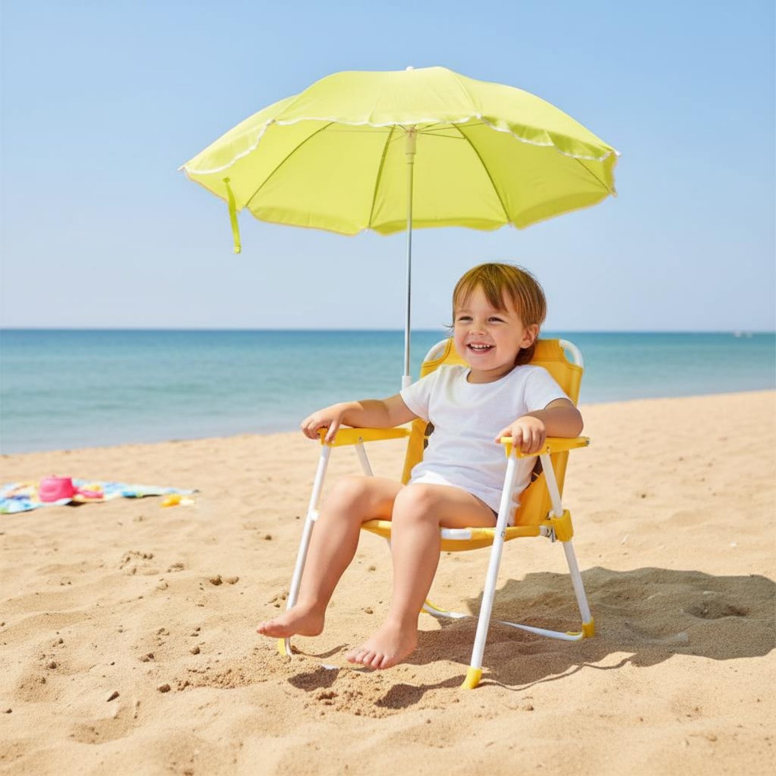 Kids Outdoor Umbrella - Güneşlikli Çocuk Taşınabilir Sandalyesi, Şemsiyeli Hafif