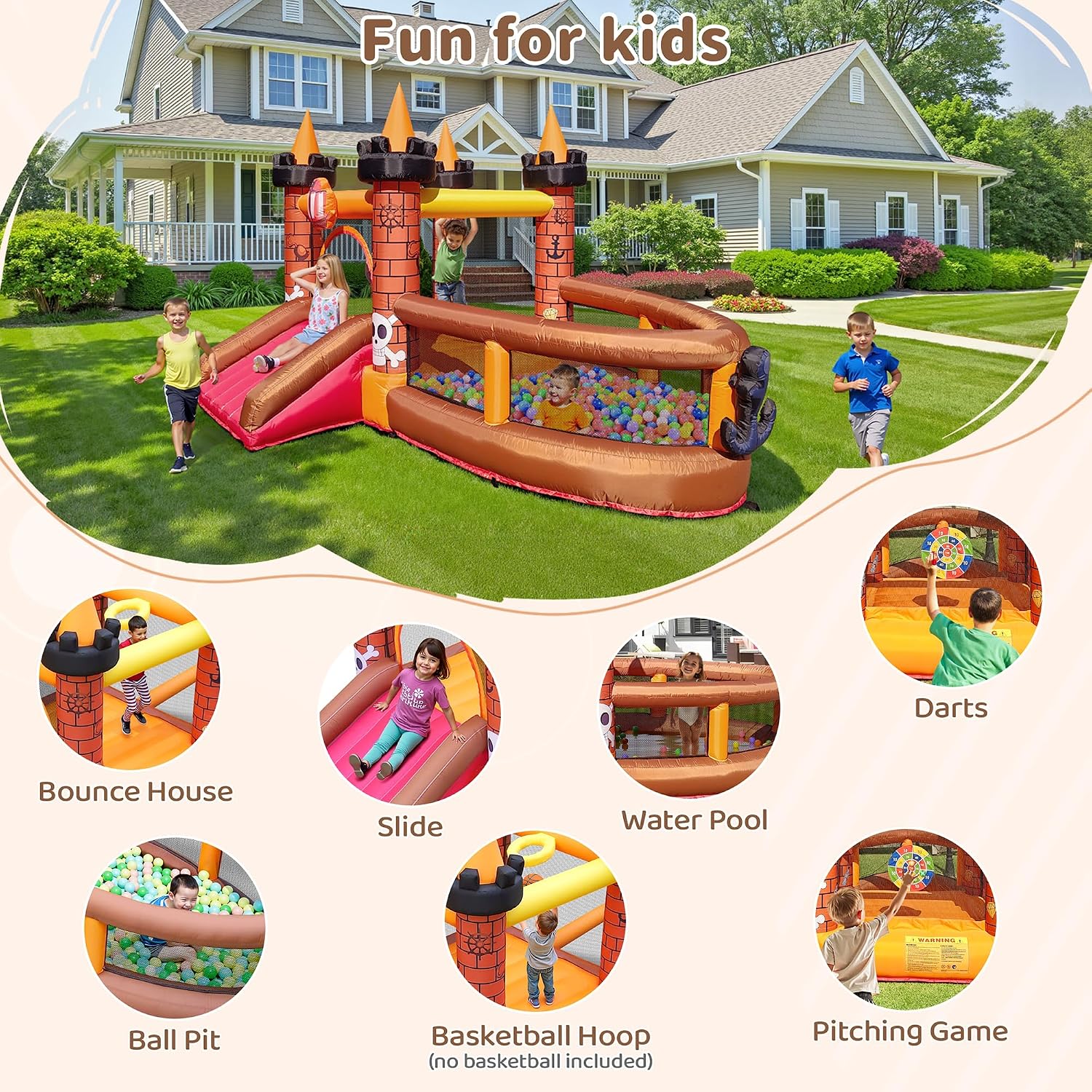 3-8 Yaş Çocuklar İçin Şişme Oy - Kids Outdoor House incelemesi ve fiyatı