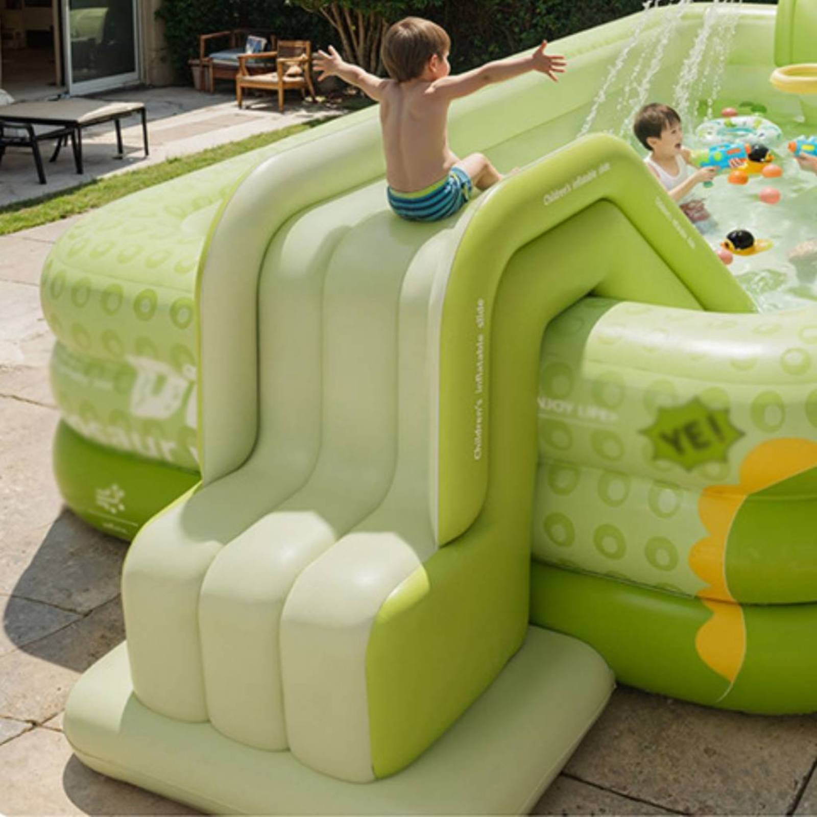 Şişme Havuz Kaydırağı Katlanab - Kids Outdoor Inflatable Water Slide incelemesi ve fiyatı