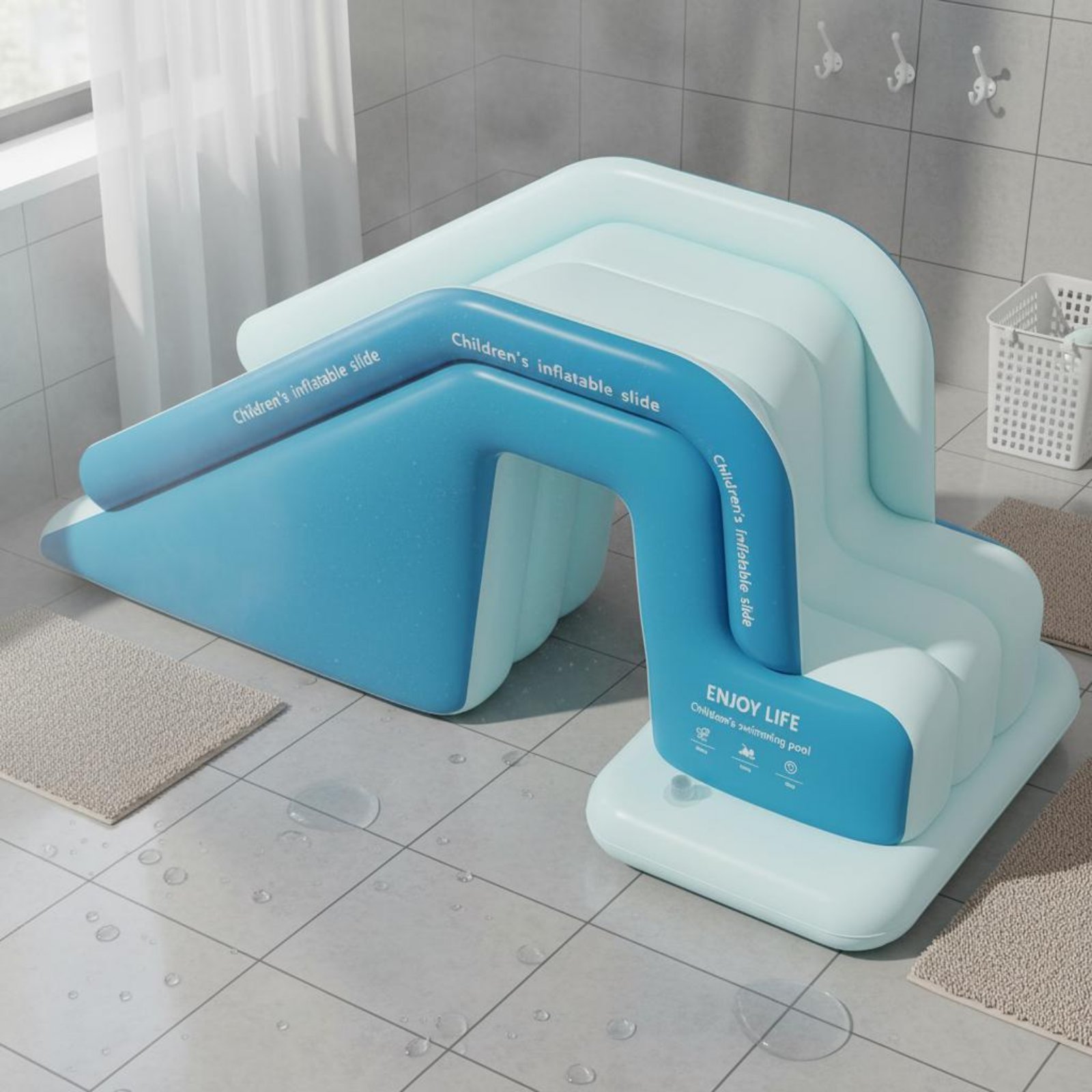 Şişme Havuz Kaydırağı Katlanab - Kids Outdoor Inflatable Water Slide incelemesi ve fiyatı