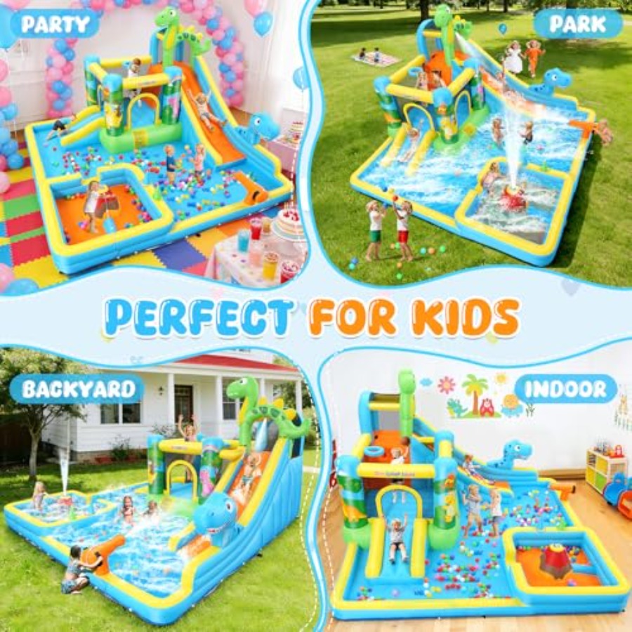 Açık hava arka bahçe şişme su  - Kids Outdoor Inflatable Water Slide incelemesi ve fiyatı