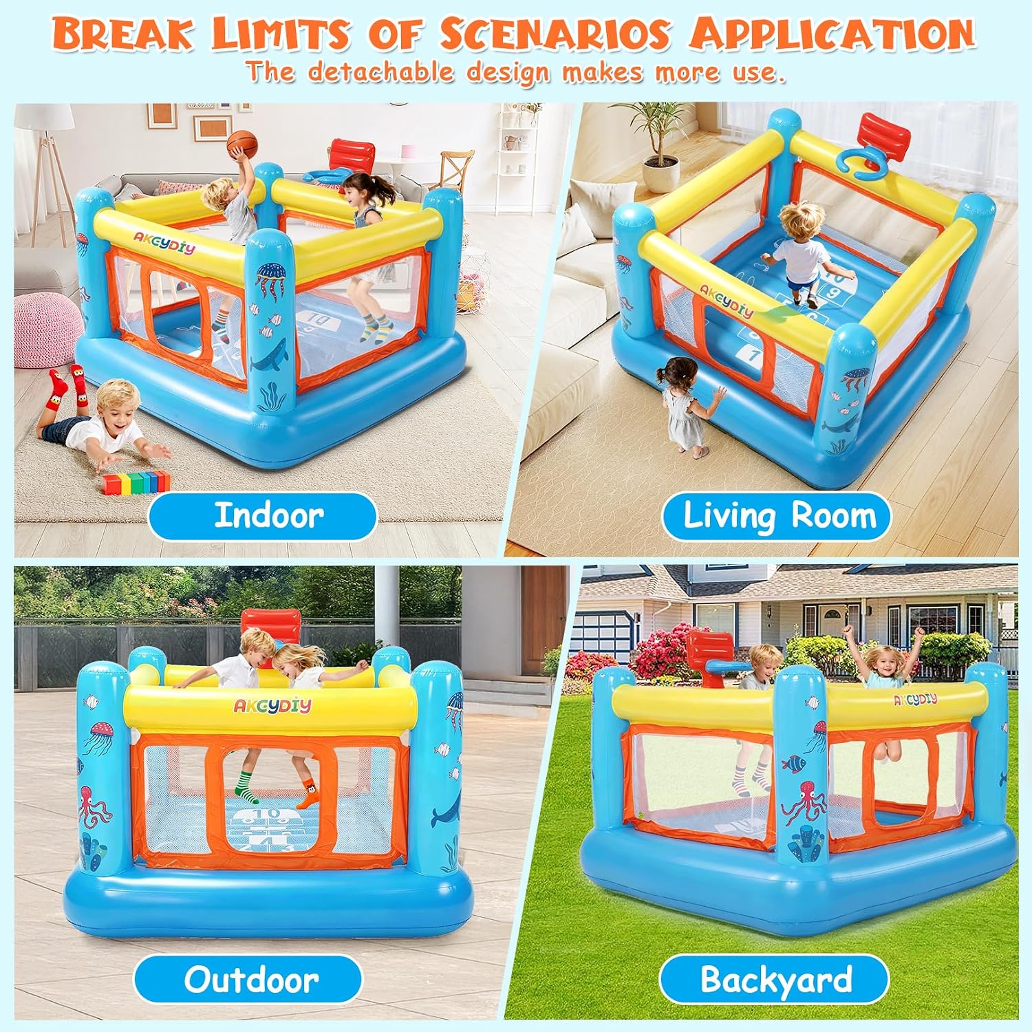 Şişme Oyun Evi, 3-6 Yaş Çocukl - Kids Outdoor House incelemesi ve fiyatı