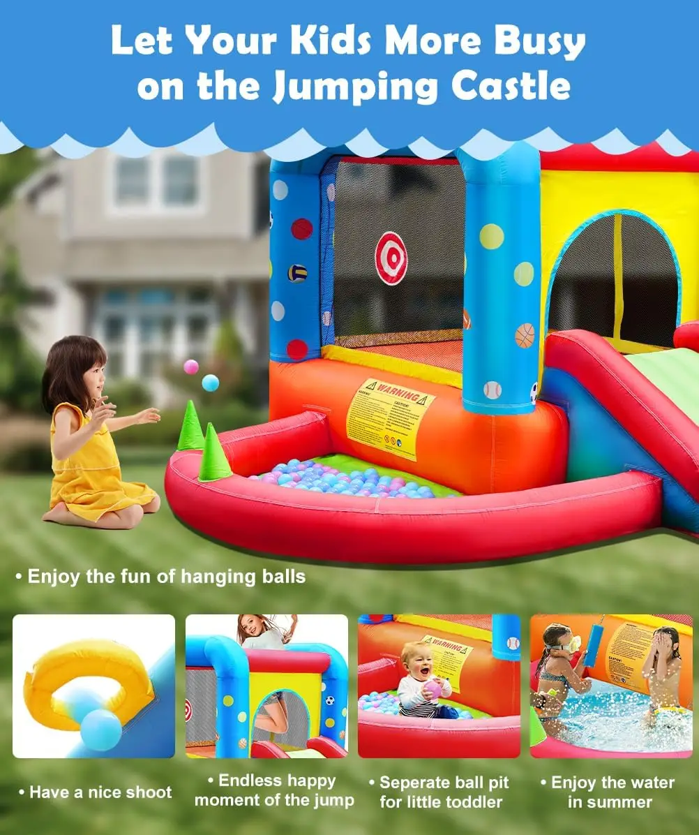 Step4Fun Şişme Oyun Evi, Çocuk - Kids Outdoor Inflatable Water Slide incelemesi ve fiyatı