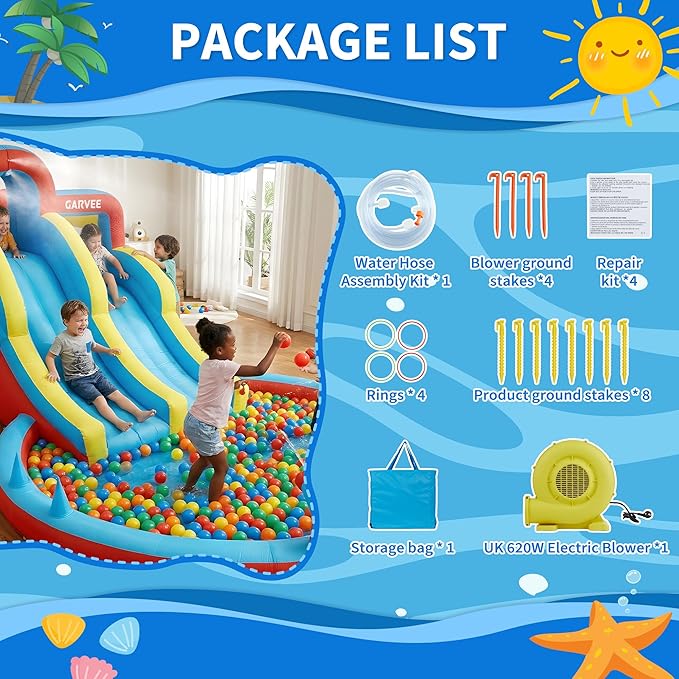 Dört Mevsim 8'i 1 Arada Şişme  - Kids Outdoor Inflatable Water Slide incelemesi ve fiyatı
