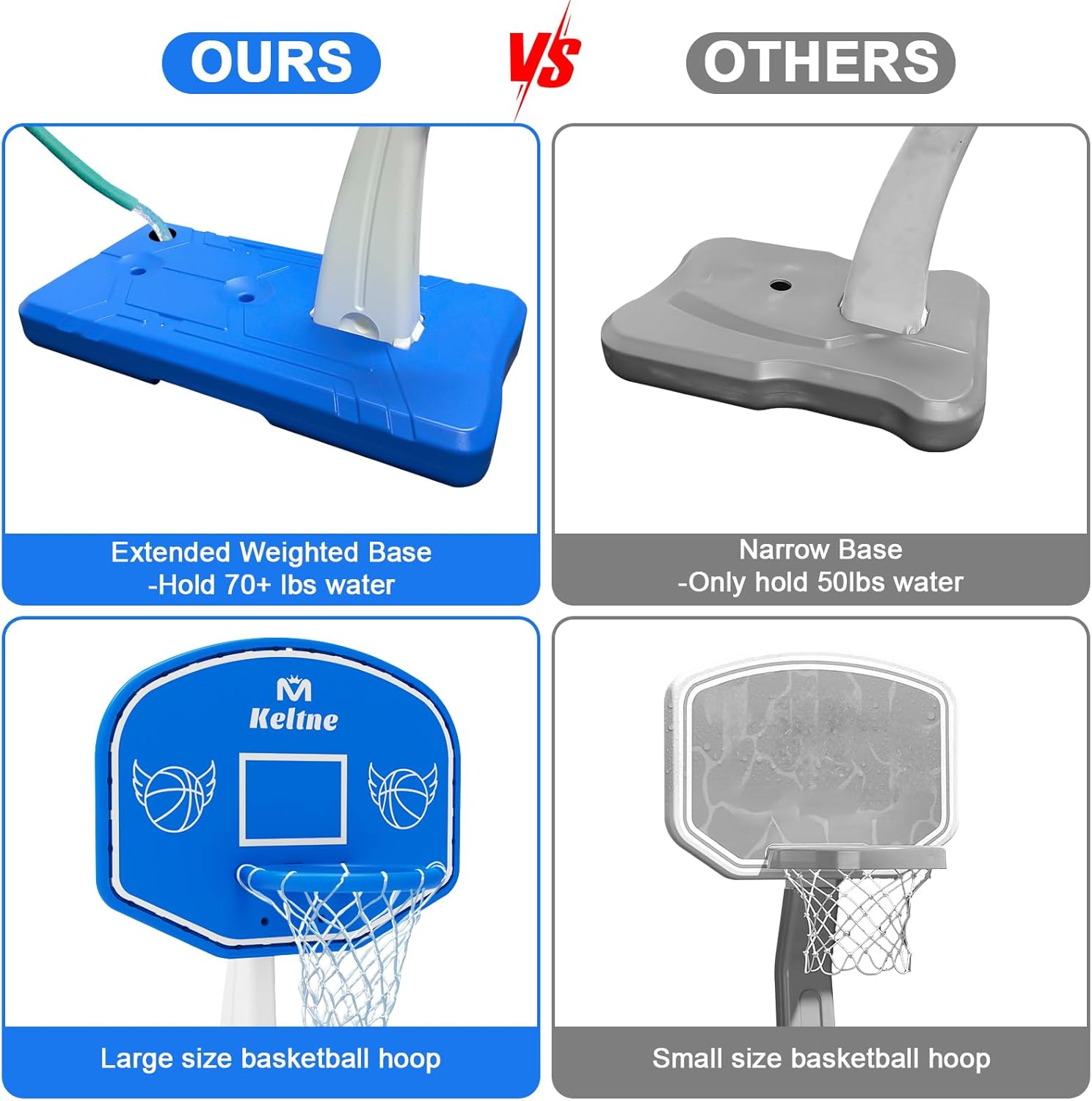 Genişletilmiş Sağlam Tabanlı B - Kids Outdoor Basketball Hoop incelemesi ve fiyatı