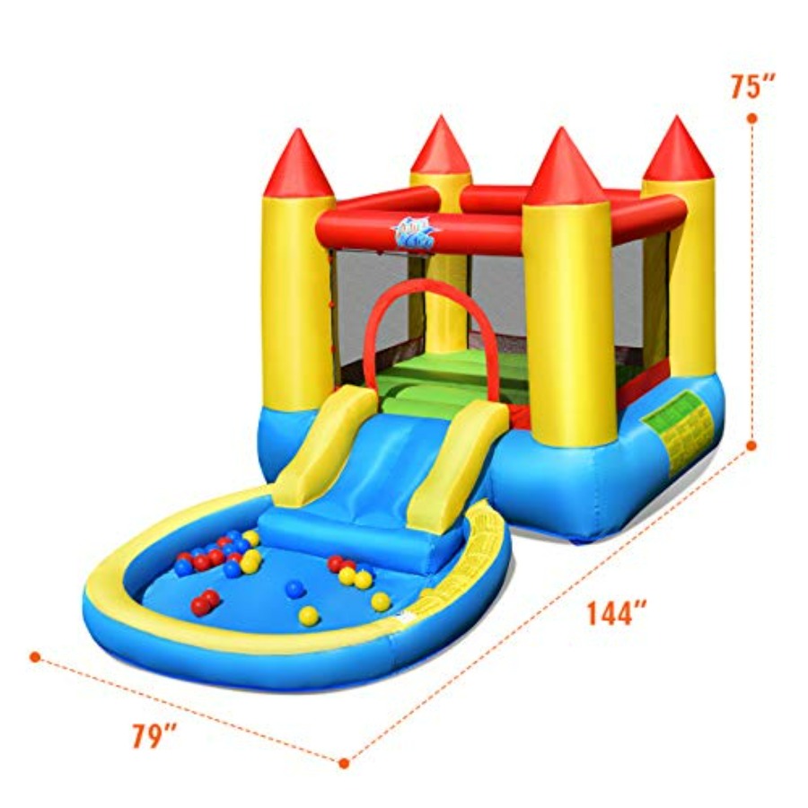 3-5 yaş arası çocuklar için şi - Kids Outdoor Inflatable Water Slide incelemesi ve fiyatı