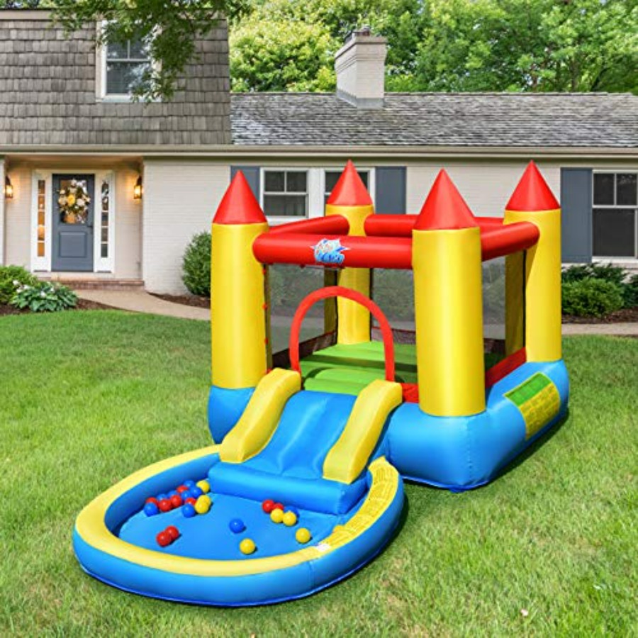 3-5 yaş arası çocuklar için şi - Kids Outdoor Inflatable Water Slide incelemesi ve fiyatı