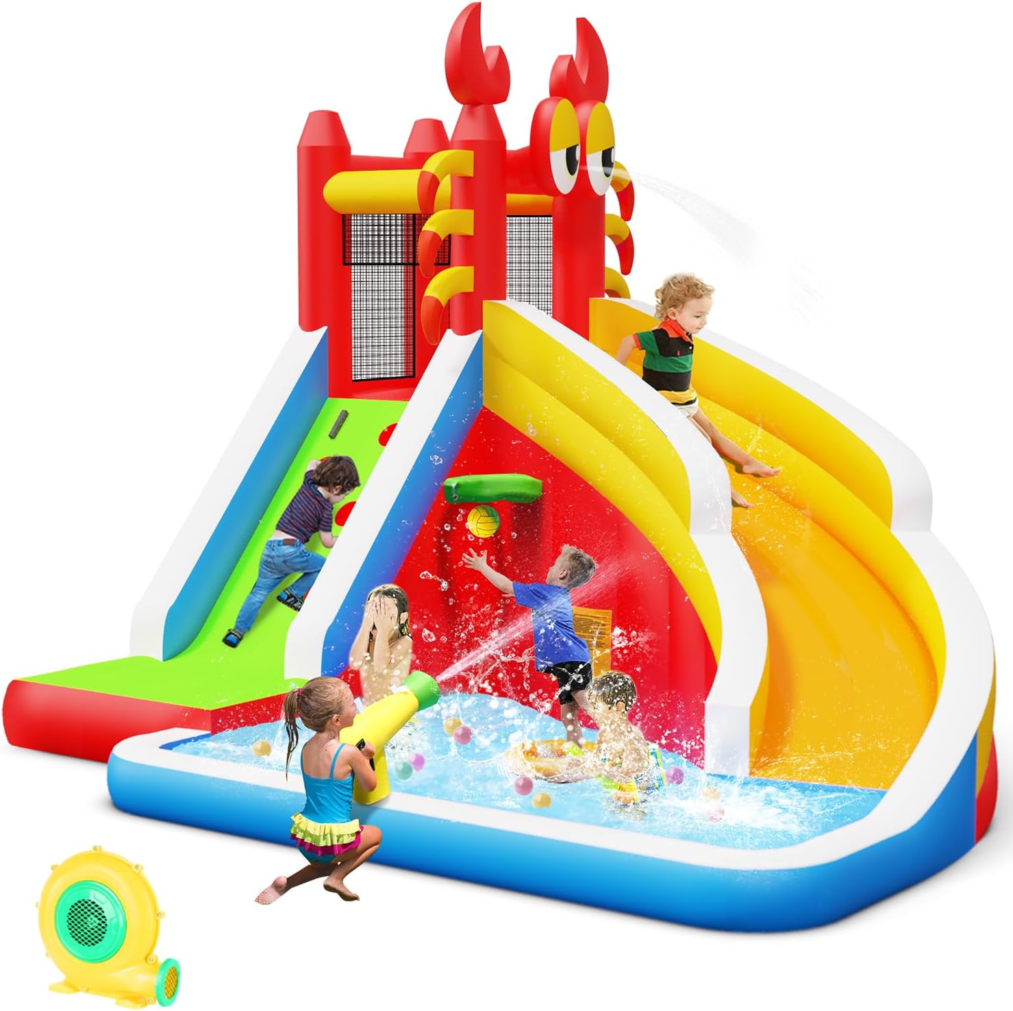 Çocuklar için Su Kaydıraklı Bü - Kids Outdoor Inflatable Water Slide incelemesi ve fiyatı