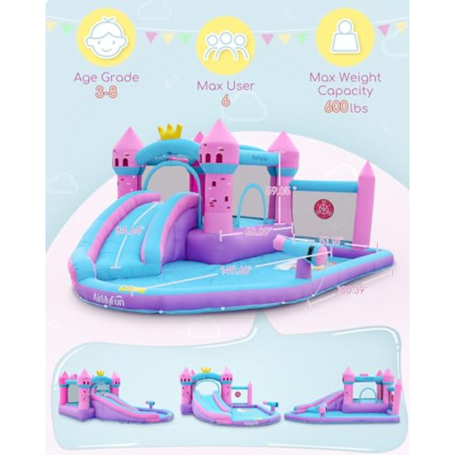 Çocuklar için 3-12 yaş arası p - Kids Outdoor Inflatable Water Slide incelemesi ve fiyatı
