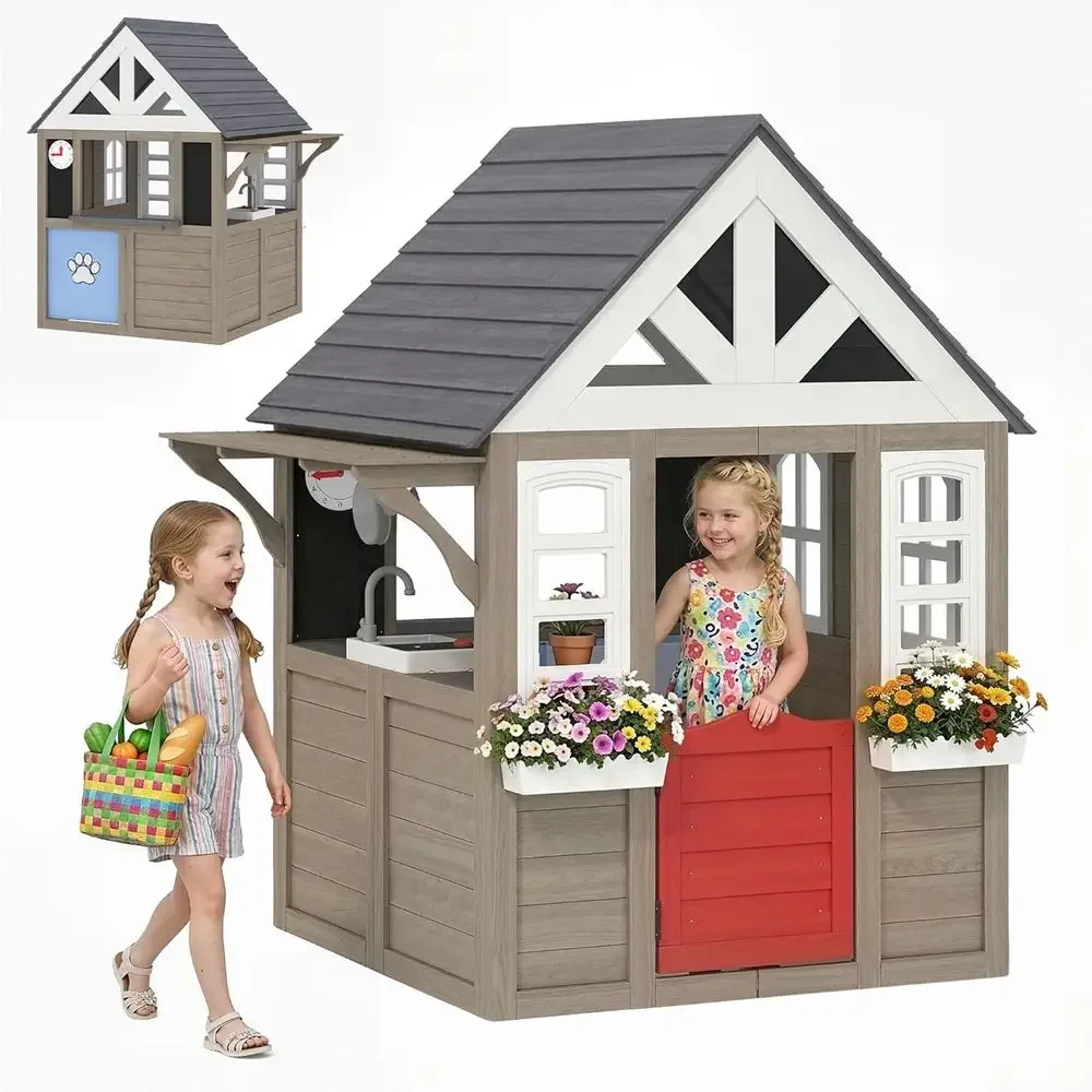 Qaba Açık Hava Oyun Evi, Köpek - Qaba Kids Outdoor Playhouse incelemesi ve fiyatı
