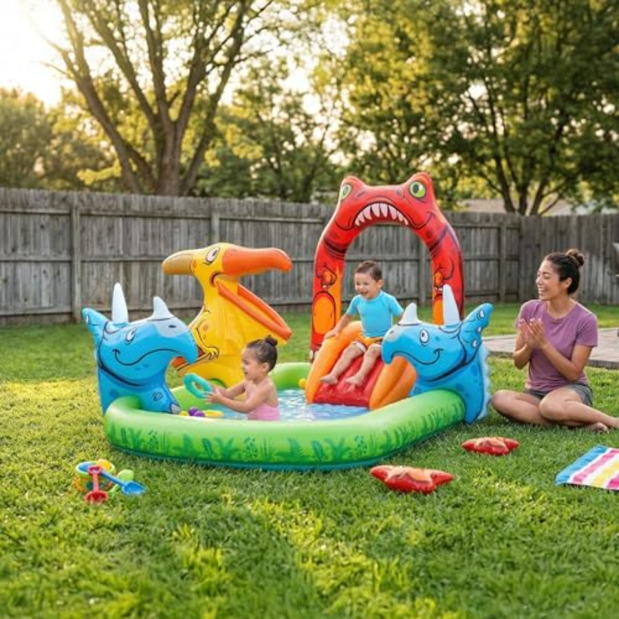 Çocuklar için açık hava su oyu - Kids Outdoor Inflatable Water Slide incelemesi ve fiyatı